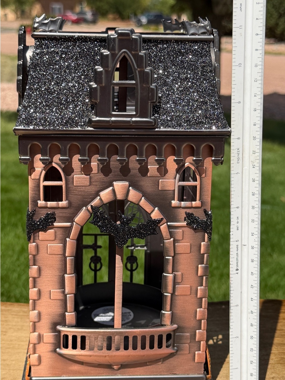 Bath & Body Works 2016 Halloween Haunted House Metal Luminary 3-Wick Candle Hold - Picture 9 of 10